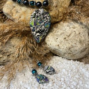 Smaller set lovely details polymer clay and beads LL2C NE 212